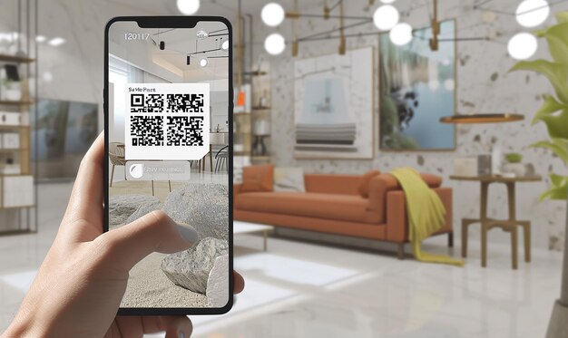 Photo interactive branding with qr code