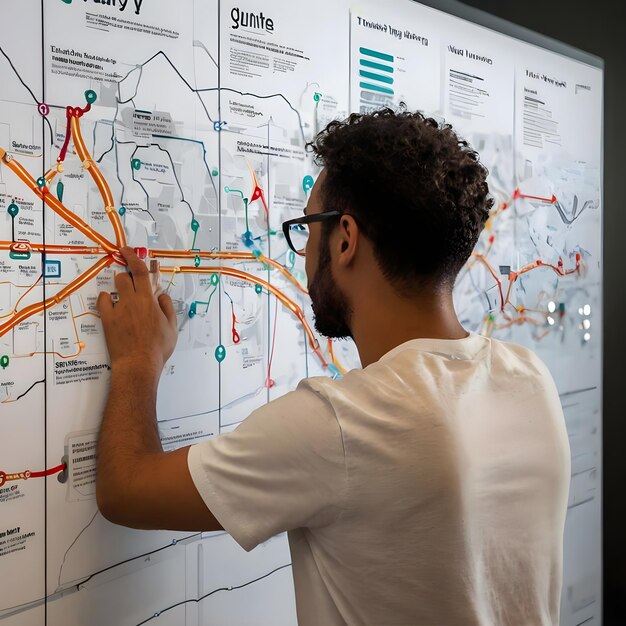 Photo interactive digital journey map design