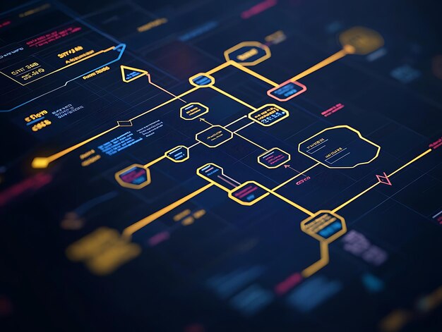 interactive flowchart guiding users through stock selection criteria