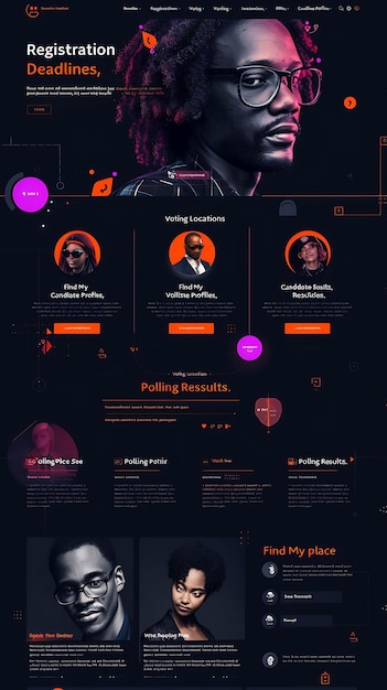 Interactive Layout Web With Hover Animation Effect Innovativ Inspired Political Web Layout Idea