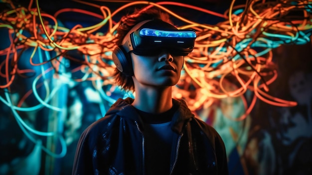 An interactive virtual reality