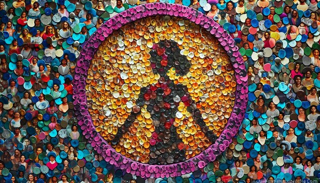 Photo interactive womens day mosaic