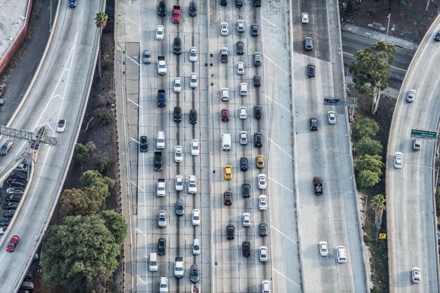 写真 インターチェンジ、ループ、高速道路