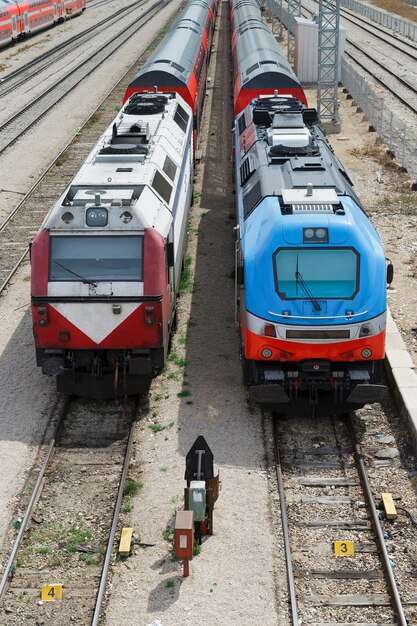 Intercity rail trains for passengers