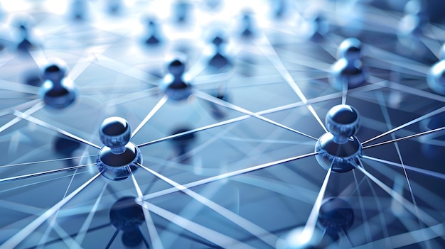組織の効率と成功を促進する 協力的なチームワークの相互接続ネットワーク