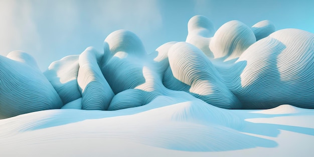 Interesting 3d abstract landscape