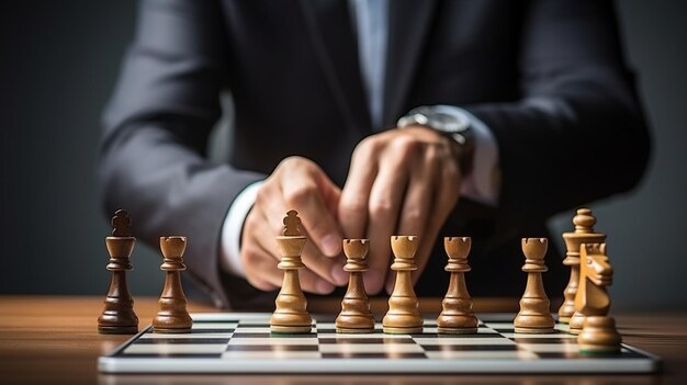 Связь между поколениями Увлекательная игра в шахматы на открытом воздухе