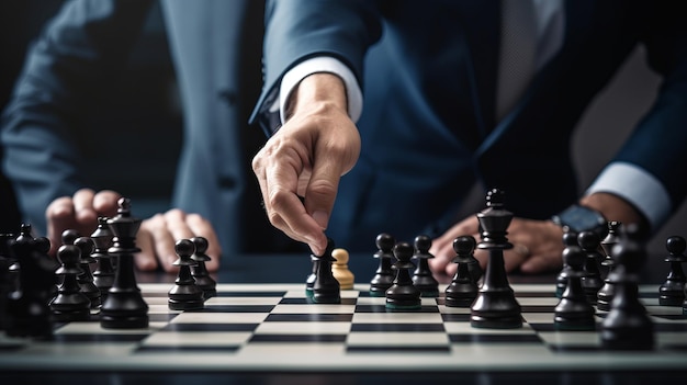 Intergenerational Connection A Captivating Game of Chess Outdoors