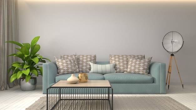 Interieur met sofa