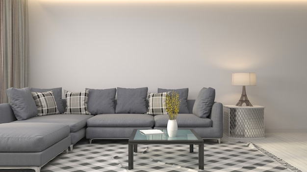 Interieur met sofa