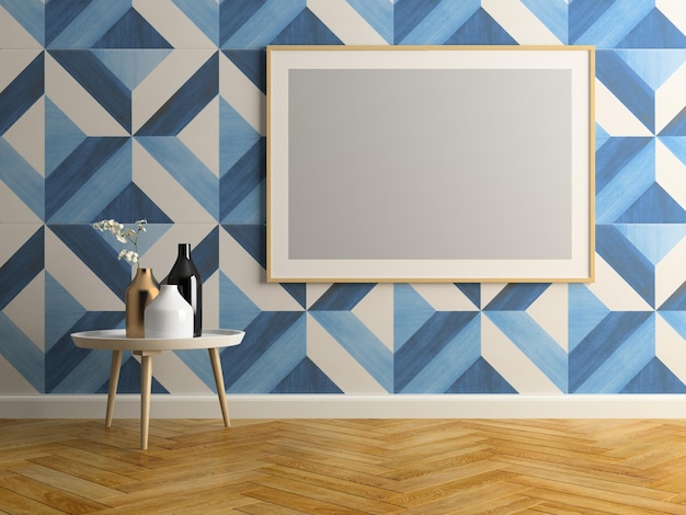 Interieur modern design kamer 3D illustratie