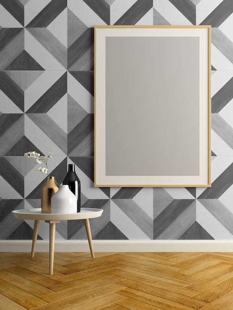 Interieur modern design kamer 3D illustratie