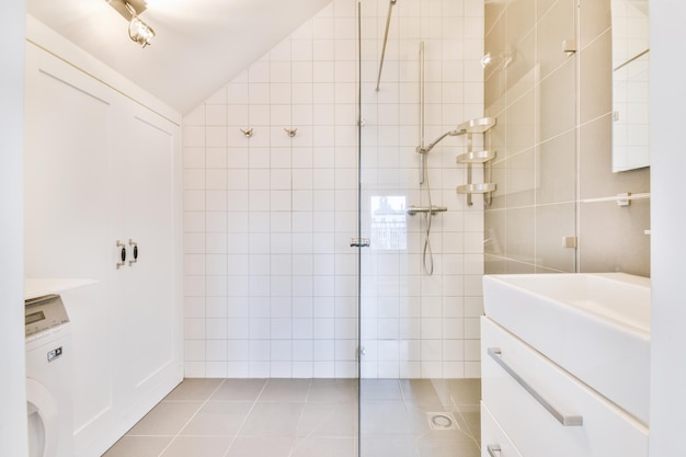 Interieur van de badkamer