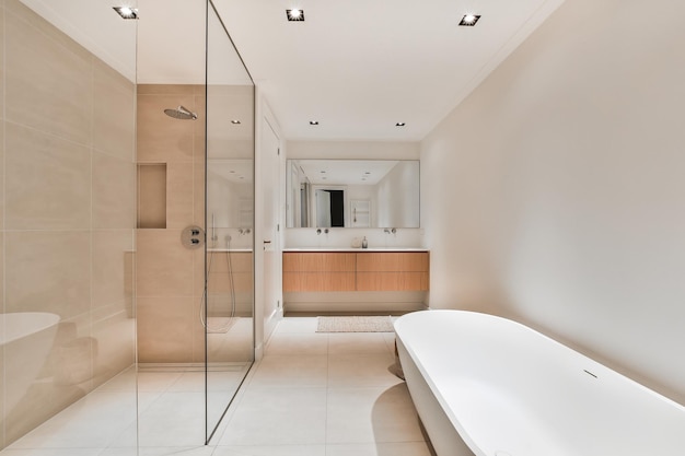 Interieur van de badkamer