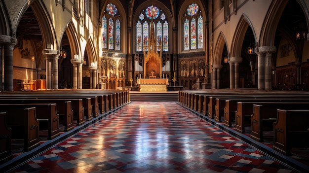 Interieur van de orgelkerk