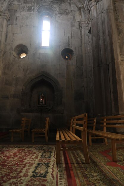 interieur van de oude kerk