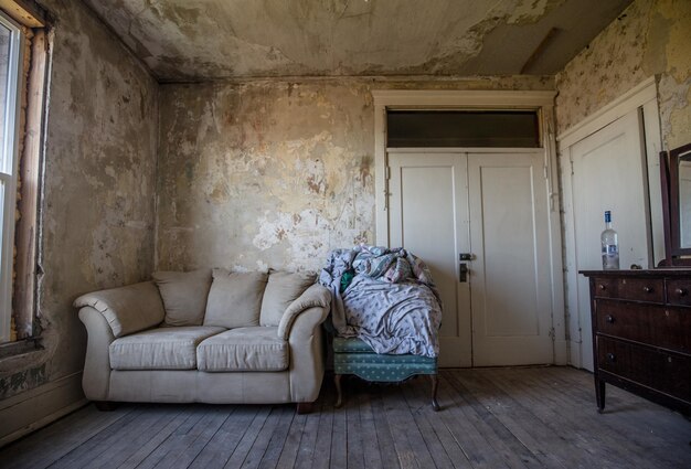 Interieur van de slaapkamer