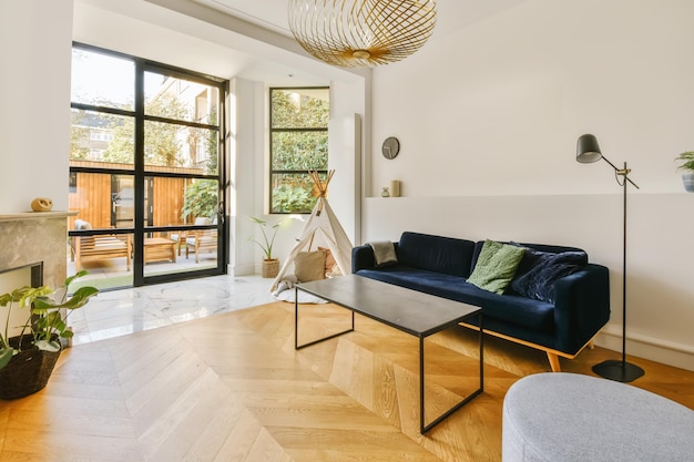 Interieur van de slaapkamer