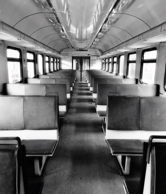 Foto interieur van de trein