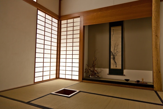 Interieur van een Japanse kamer. Elke details zijn origineel!