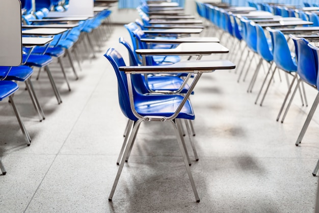 Interieur van een lege school klas