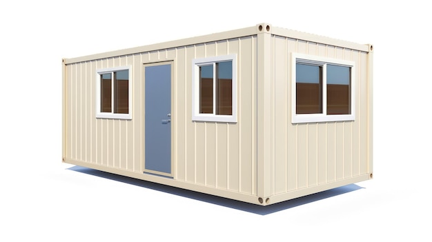 Interieur van een mobiel containerbureau voor een bouwplaats Vervoercontainer Draagbaar huis