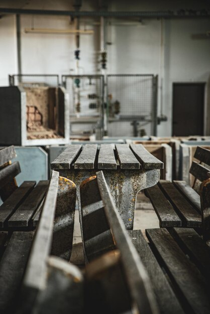 Foto interieur van een oud verlaten gebouw