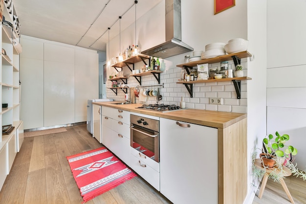 Interieur van een prachtige keuken van een elite huis