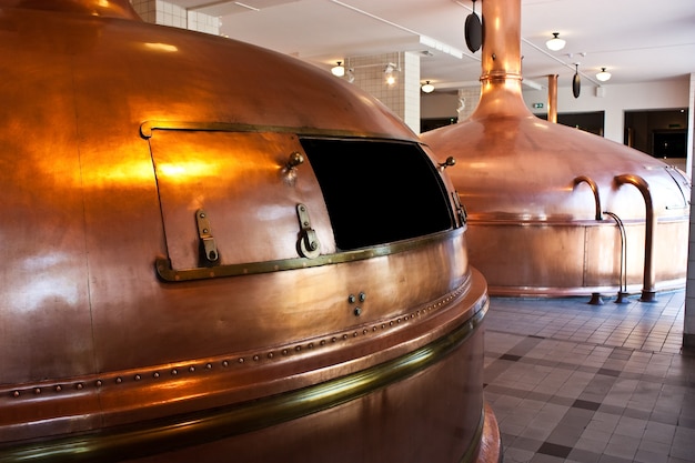 Interieur van een traditionele brouwerij in Amsterdam, Holland