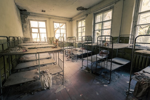 Interieur van een verlaten gebouw