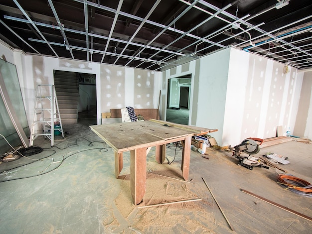 Interieur van een verlaten gebouw