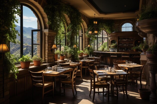 interieur van het restaurant