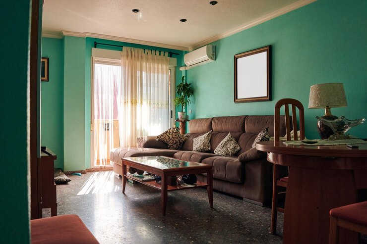 Interieur van woonkamer zonder mensen