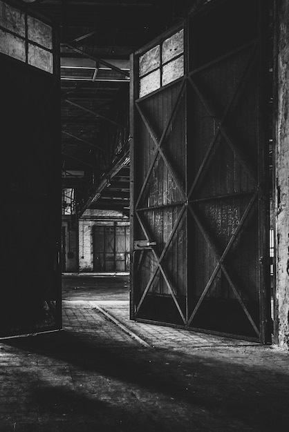 Photo interior of abandoned building