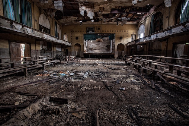 Interior of abandoned home