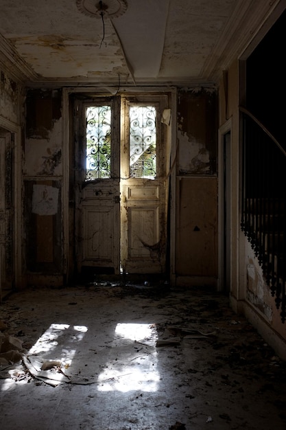 Photo interior of abandoned house