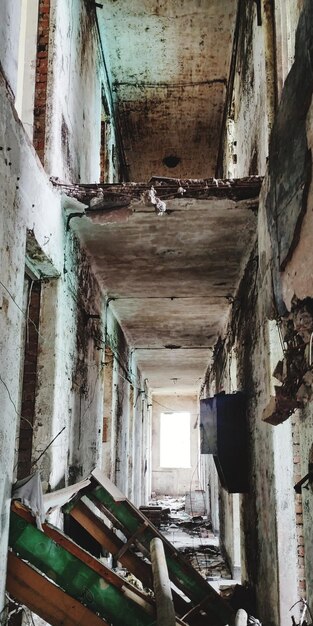 Interior of abandoned house