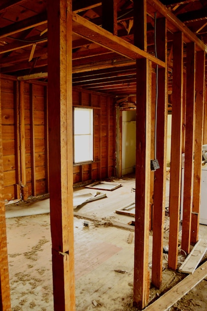 Photo interior of abandoned house