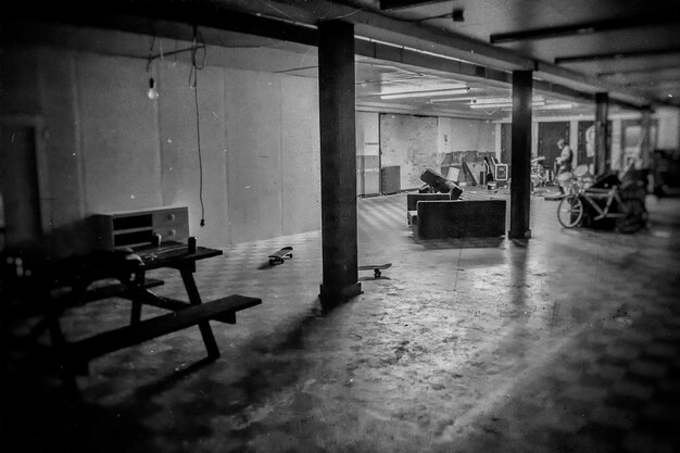 Photo interior of abandoned house