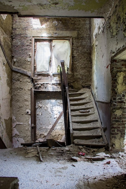 Photo interior of abandoned house