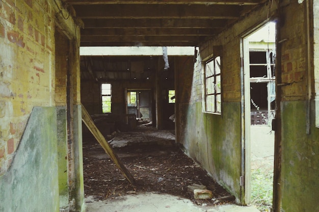 Photo interior of abandoned house