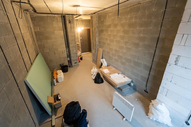 Interior of apartment during on the renovation and construction.