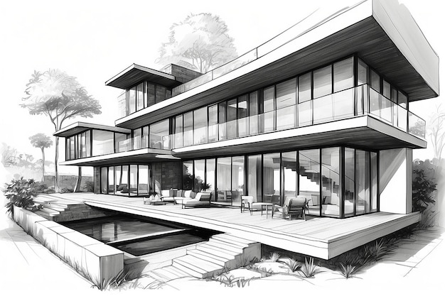 Interior architecture construction landscape sketch design image art decorate fashion