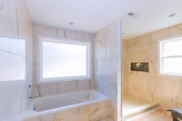 Photo interior of bathroom