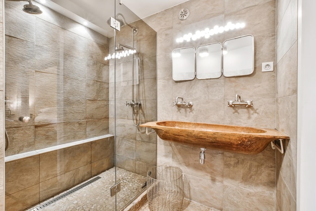 Photo interior of bathroom