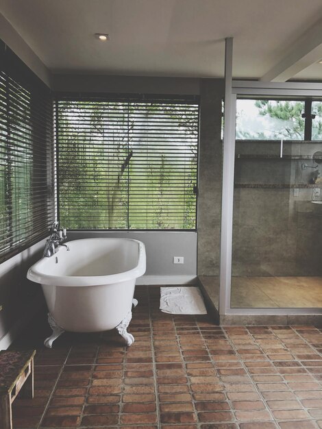 Photo interior of bathroom