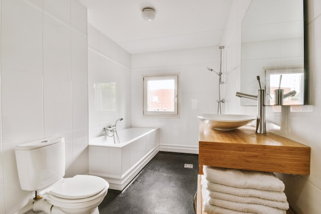 Photo interior of a bathroom