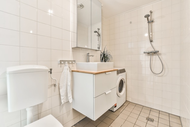 Interior of bathroom