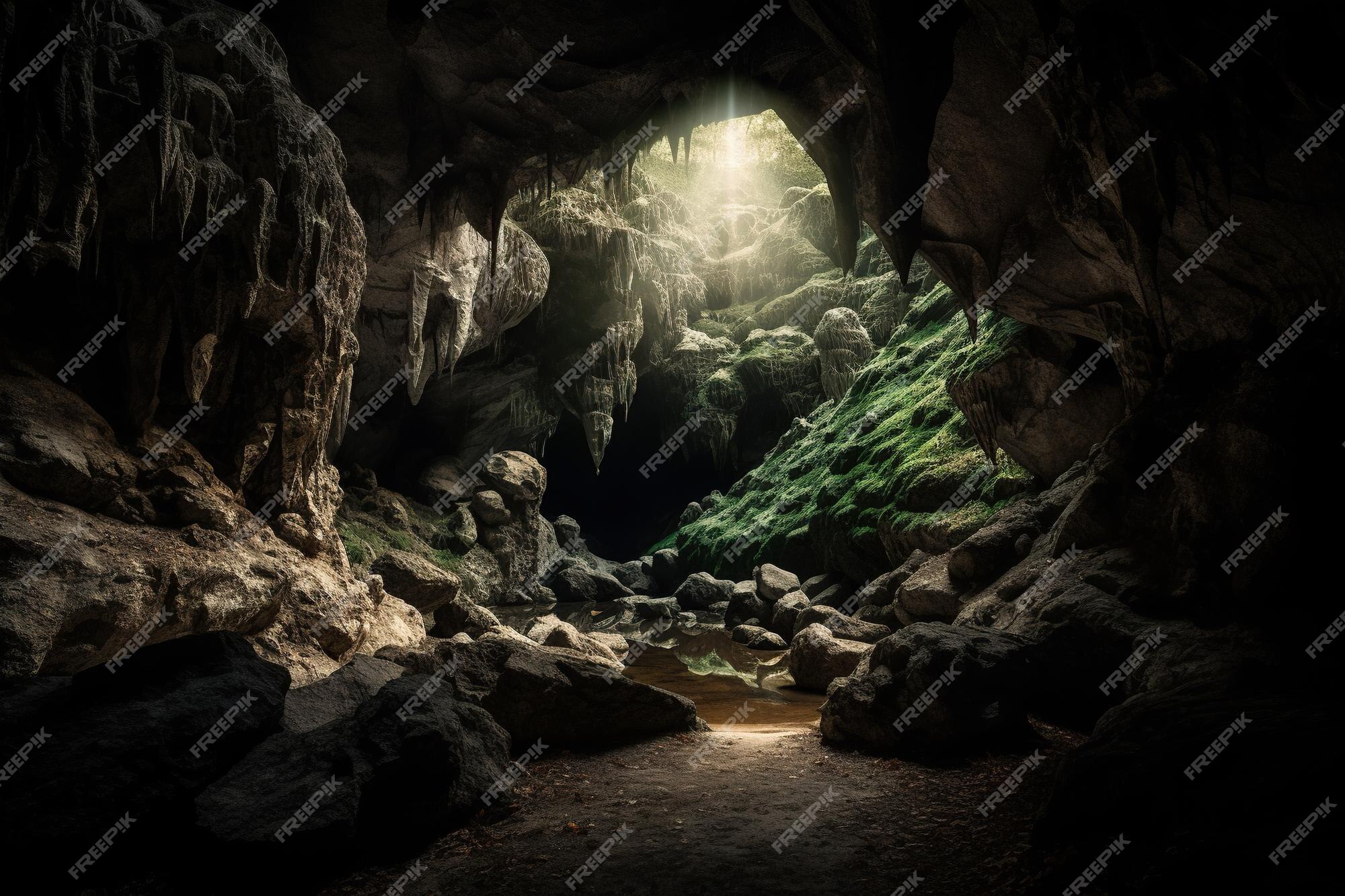 Cave Interior Background