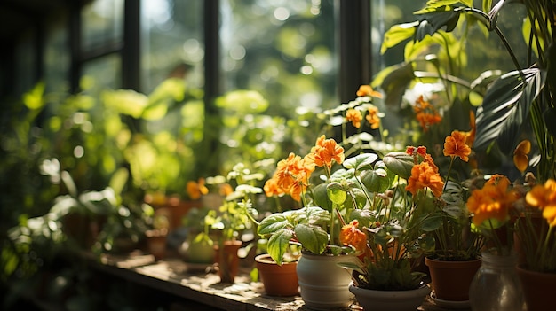 interior of a beautiful flowers